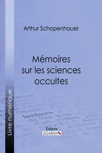 Mémoires sur les sciences occultes_cover