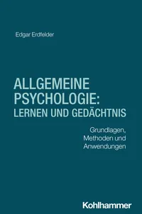 Allgemeine Psychologie: Lernen und Gedächtnis_cover