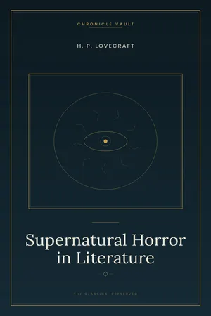 Supernatural Horror in Literature