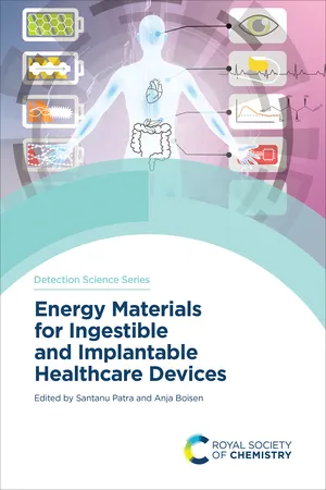 Energy Materials for Ingestible and Implantable Healthcare Devices