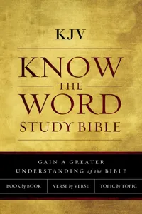 KJV, Know The Word Study Bible, Red Letter_cover