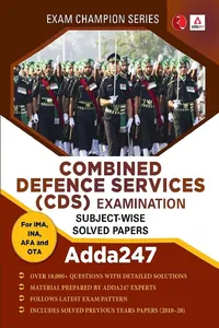 COMBINED DEFENCE SERVICE EXAMINATION: SUBJECT-WISE SOLVED PAPERS_cover