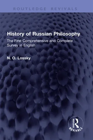 History of Russian Philosophy