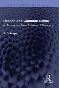 Reason and Common Sense