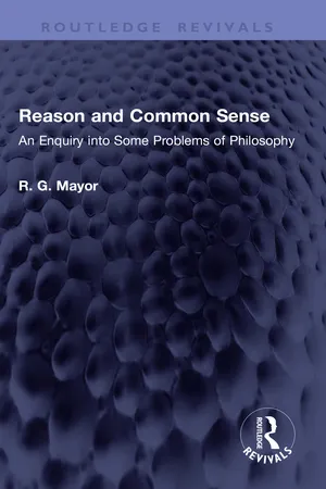 Reason and Common Sense