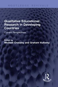 Qualitative Educational Research in Developing Countries