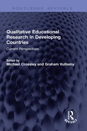 Qualitative Educational Research in Developing Countries