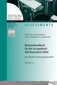 Benutzerhandbuch für das Occupational Self Assessment_cover