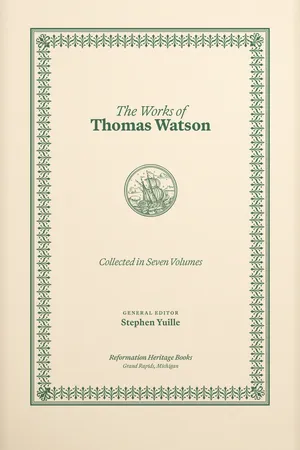 The Works of Thomas Watson, 7 Volumes