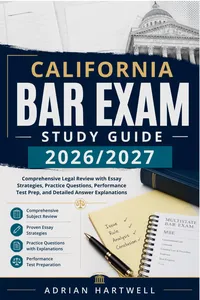 CALIFORNIA BAR EXAM STUDY GUIDE 2026/2027_cover