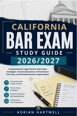 CALIFORNIA BAR EXAM STUDY GUIDE 2026/2027
