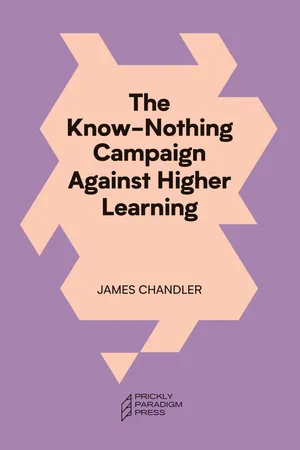 The Know-Nothing Campaign Against Higher Learning