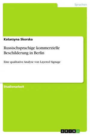 Russischsprachige kommerzielle Beschilderung in Berlin
