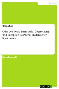 Odin den' Ivana Denisoviča. Übersetzung und Rezeption des Werks im deutschen Sprachraum_cover