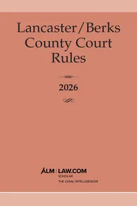 Lancaster/Berks County Court Rules 2026_cover