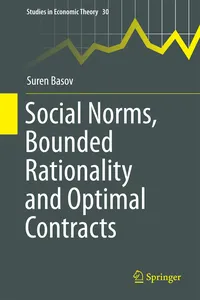 Social Norms, Bounded Rationality and Optimal Contracts_cover