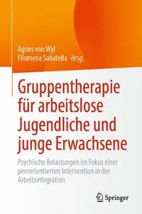Gruppentherapie für arbeitslose Jugendliche und junge Erwachsene_cover
