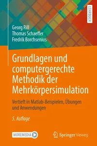 Grundlagen und computergerechte Methodik der Mehrkörpersimulation_cover