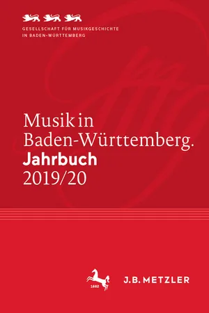 Musik in Baden-Württemberg. Jahrbuch 2019/20