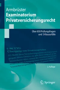 Examinatorium Privatversicherungsrecht_cover