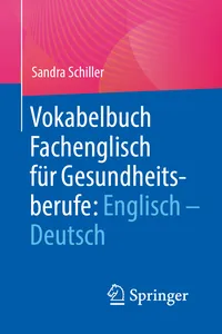 Vokabelbuch Fachenglisch für Gesundheitsberufe: Englisch - Deutsch