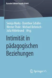 Intimität in pädagogischen Beziehungen_cover