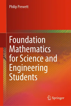 Foundation Mathematics for Science and Engineering Students