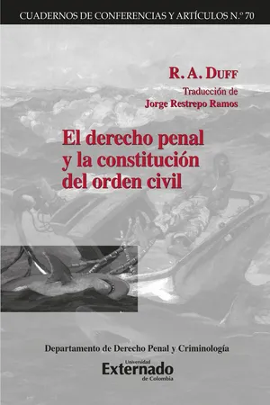 El derecho penal y la constitución del orden civil