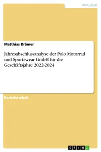 Jahresabschlussanalyse der Polo Motorrad und Sportswear GmbH für die Geschäftsjahre 2022-2024_cover