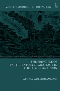 The Principle of Participatory Democracy in the European Union_cover