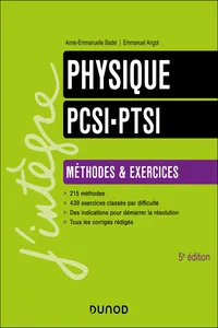 Physique Méthodes et exercices PCSI - PTSI - 5e éd._cover