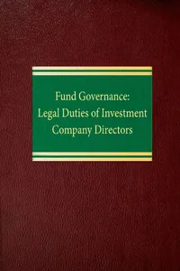 Fund Governance: Legal Duties of Investment Company Directors_cover