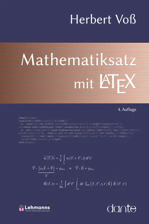 Mathematiksatz mit LaTeX