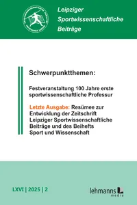 Leipziger Sportwissenschaftliche Beiträge_cover
