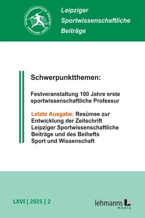 Leipziger Sportwissenschaftliche Beiträge