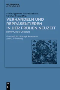 Verhandeln und Repräsentieren in der Frühen Neuzeit_cover