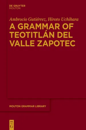 A Grammar of Teotitlán del Valle Zapotec