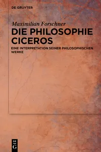 Die Philosophie Ciceros