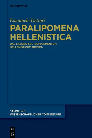 Paralipomena Hellenistica