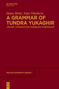 A Grammar of Tundra Yukaghir_cover
