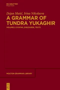 A Grammar of Tundra Yukaghir_cover