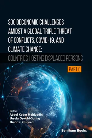 Socioeconomic Challenges Amidst a Global Triple Threat of Conflicts, COVID-19, and Climate Change