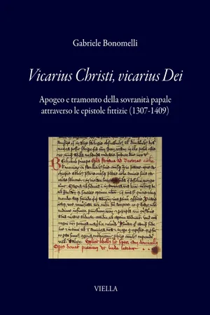 Vicarius Christi, vicarius Dei