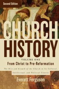 Church History, Volume One: From Christ to the Pre-Reformation_cover