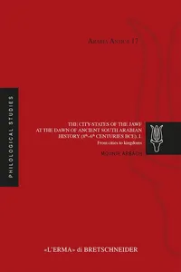 The city-states of the Jawf at the dawn of ancient South Arabian history. I._cover