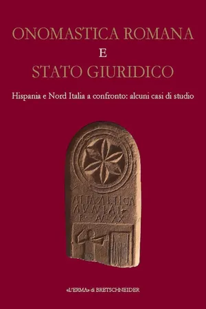 Onomastica romana e stato giuridico