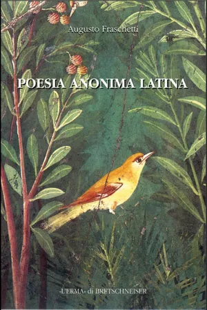 Poesia anonima latina