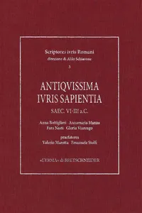 Antiquissima iuris sapientia_cover