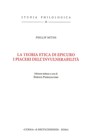 La teoria etica di Epicuro