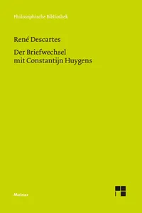 Der Briefwechsel mit Constantijn Huygens_cover